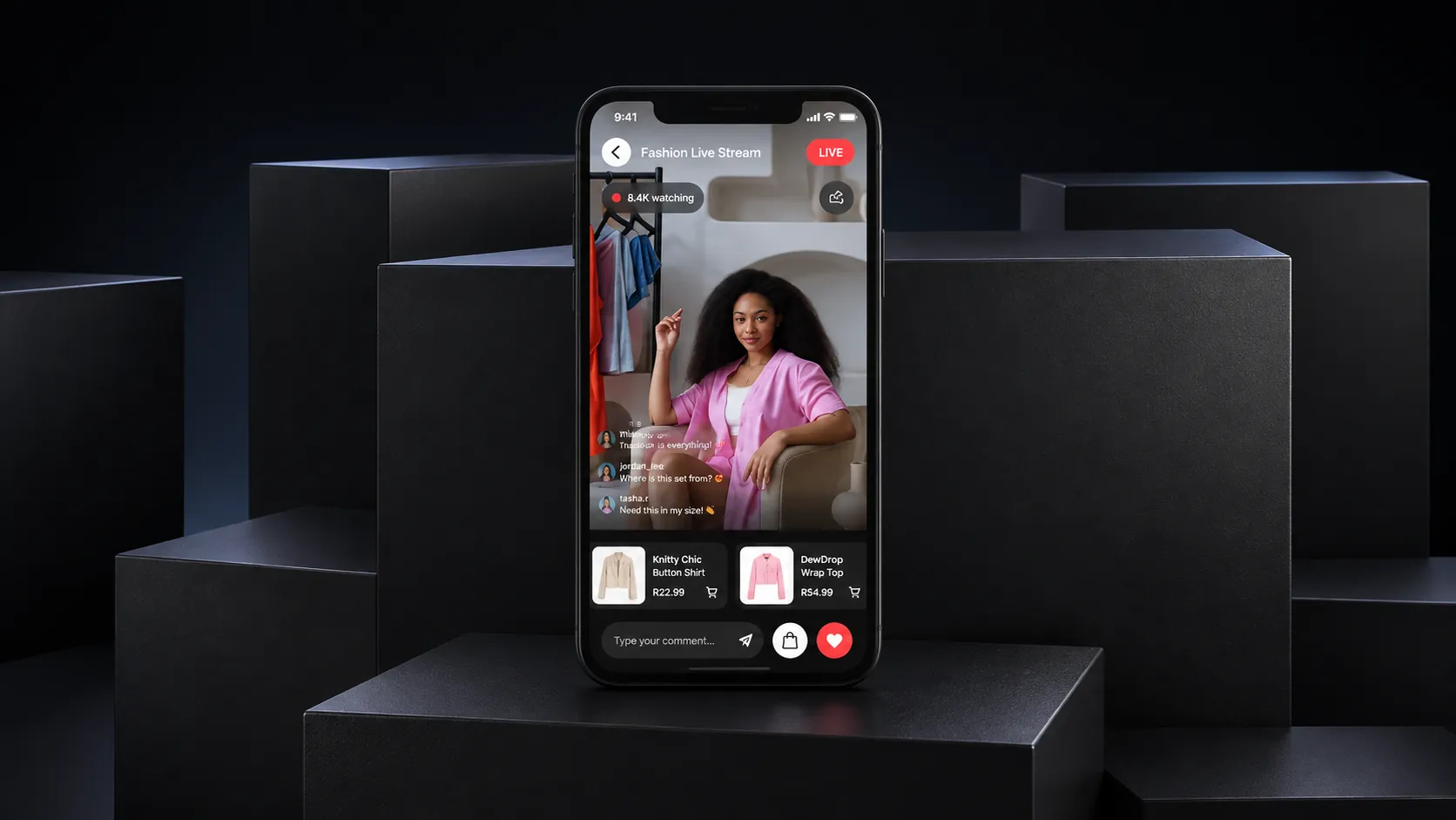 Live e-commerce, TikTok, Shopee & Instagram live selling agency, Jakarta